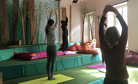 Yoga im Mediengarten||||