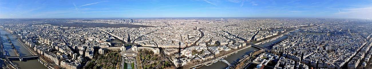 Panorama von Paris (vom Eiffelturm aufgenommen)||||